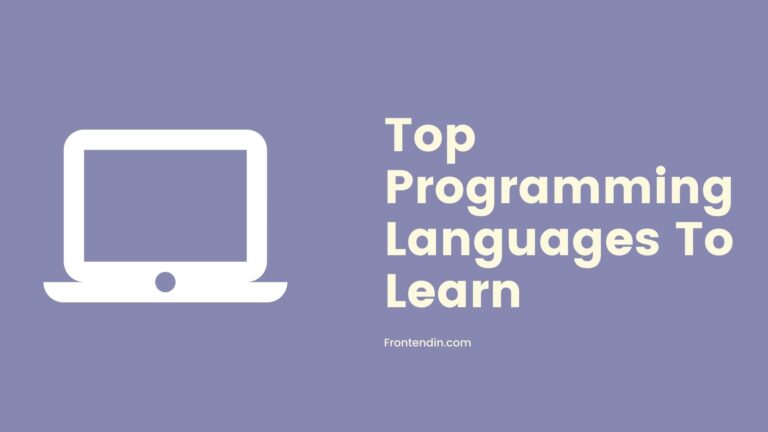 Top Programming Languages To Learn  in 2020