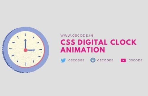 CSS Digital Clock Animation | CSS Clock