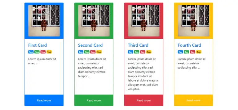 20+ Bootstrap Responsive Cards Codepen Collection