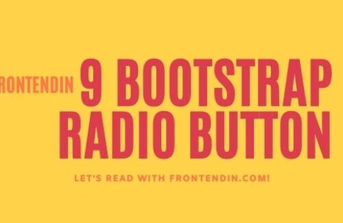 9 BOOTSTRAP RADIO BUTTON