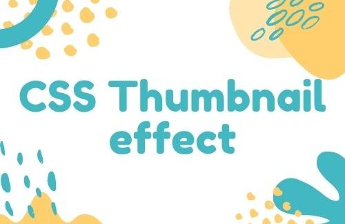 20 CSS Thumbnail effect