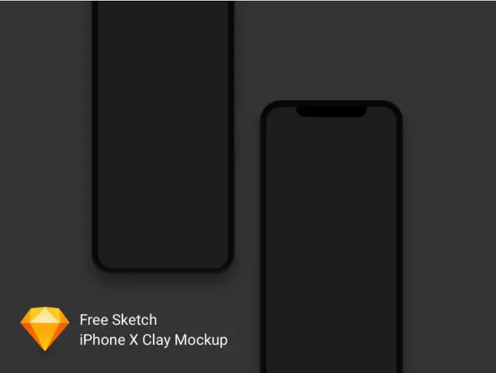iPhone X Clay Mockup Freebie
