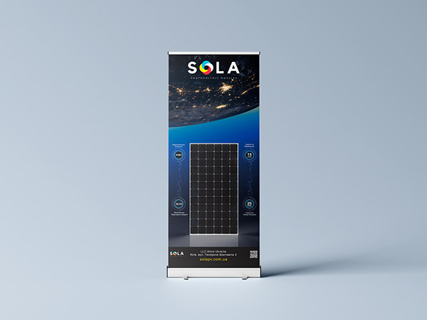 Rollup Design for solar Exhibition (Download Mockup)