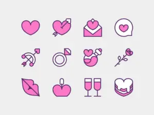 Read more about the article Valentine Icons Freebie