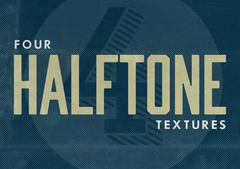 4 Free Grunge Halftone Textures