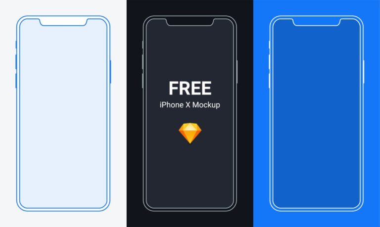 FREE iPhone X Mockup for Sketch