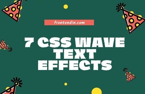 7 CSS Wave text effects