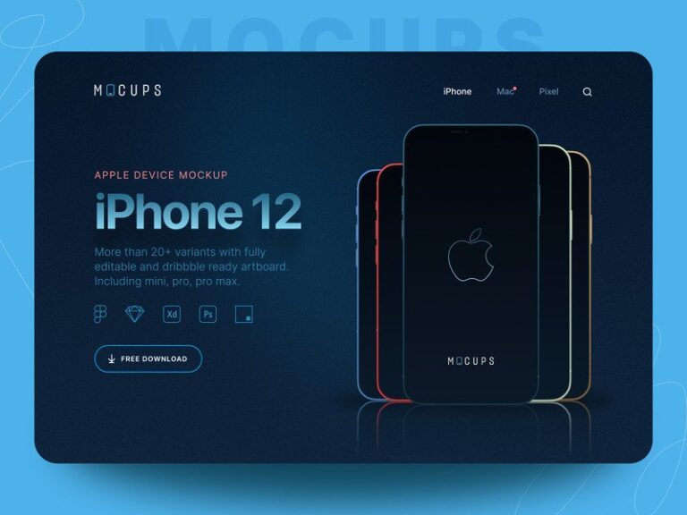 Read more about the article mocups – Freebies iPhone 12 Mockups