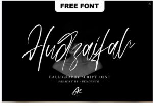 Read more about the article HUDZAIFAH – FREE SCRIPT FONT