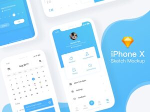 Read more about the article iPhone X Sketch mockup