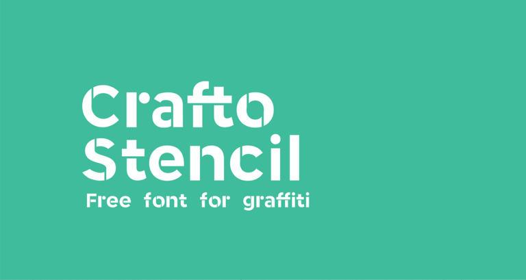 Crafto Stencil Typeface