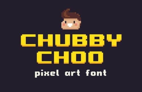 Chubby Choo – Pixel Art Font ( Premium )
