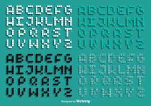 Read more about the article Vector Pixel Alphabet Set