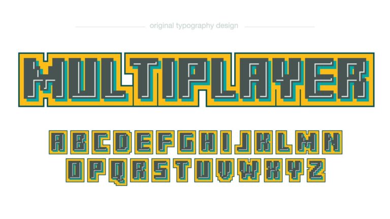 Read more about the article Squared Pixel Colorful Artistic Font