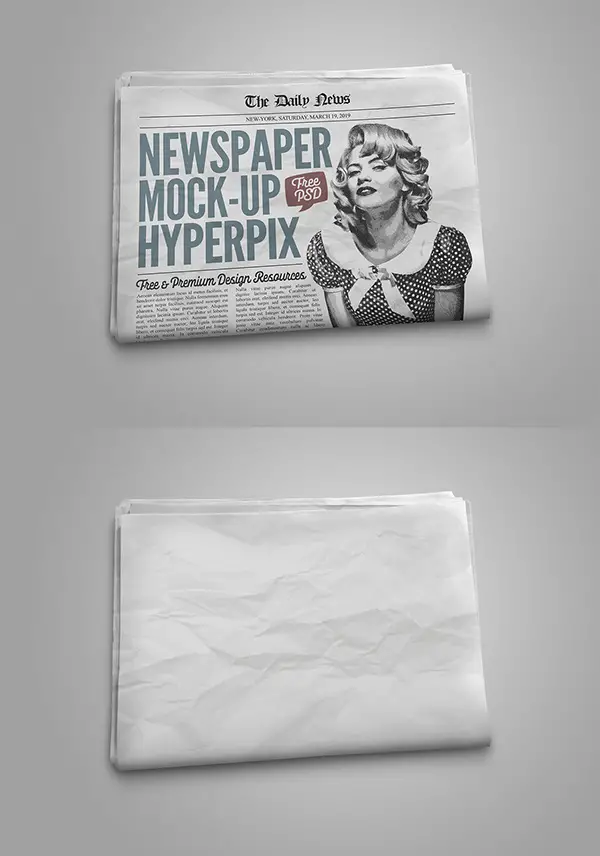 Read more about the article FREE PHOTOREALISTIC NEWSPAPER MOCKUP
