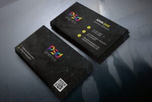 Read more about the article Black Business Card Template Free PSD