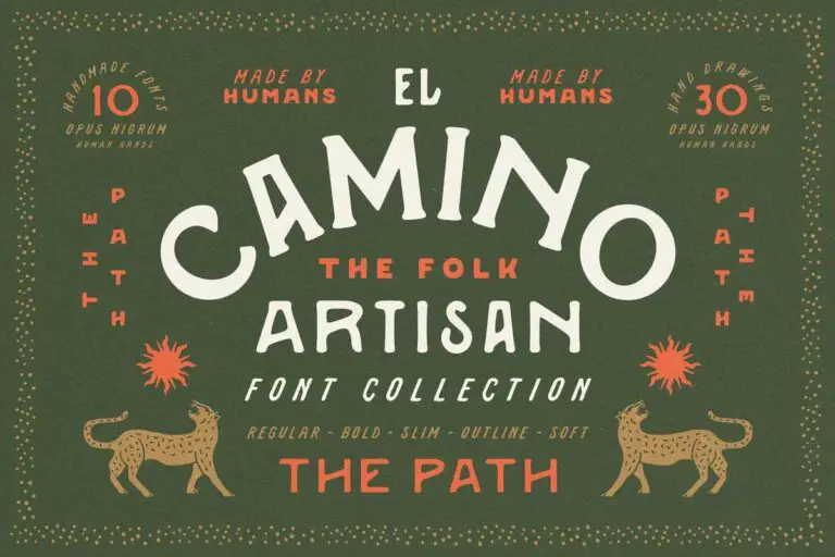Read more about the article El Camino Font Collection + Extras (Premium)