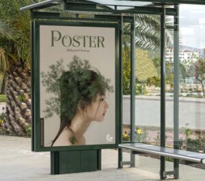 Read more about the article Free Bus Stop Poster Billboard Mockup PSD