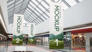 Read more about the article 2 Free Shopping Center Banner MockUps