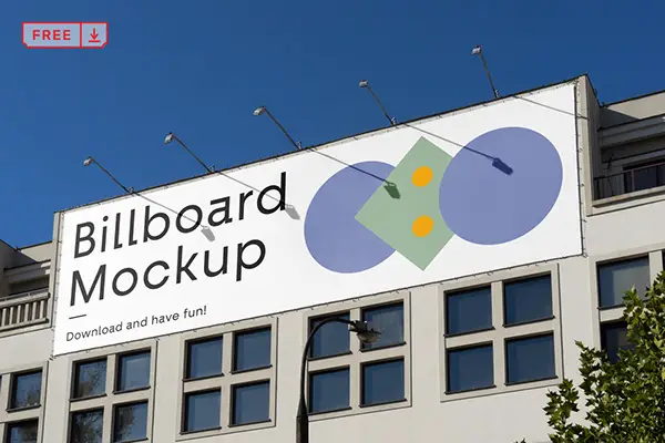 Read more about the article Free Billboard one the Building Mockup