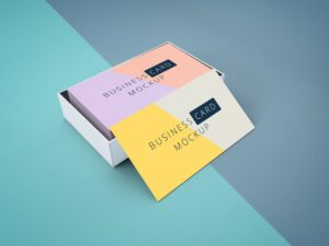 Read more about the article Business Card Mockup In Cardboard Box