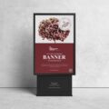 Free Citylight Advertising Stand Banner Mockup