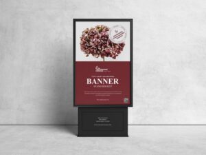 Read more about the article Free Citylight Advertising Stand Banner Mockup