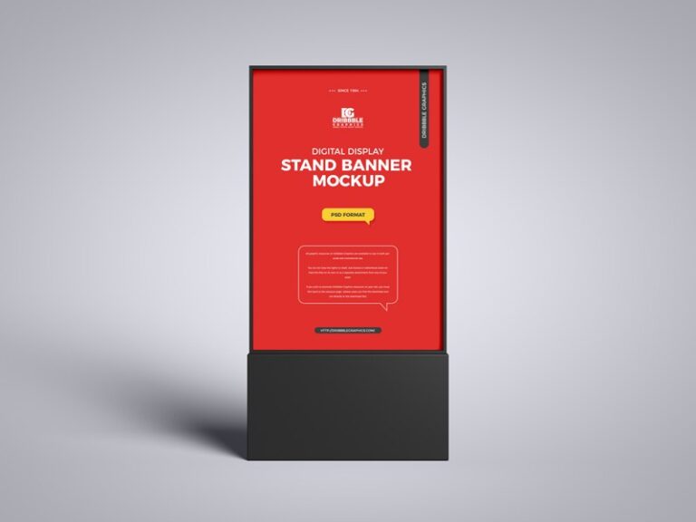 Read more about the article Free Digital Display Stand Banner Mockup