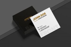 Read more about the article Square Business Card Free Mockup
