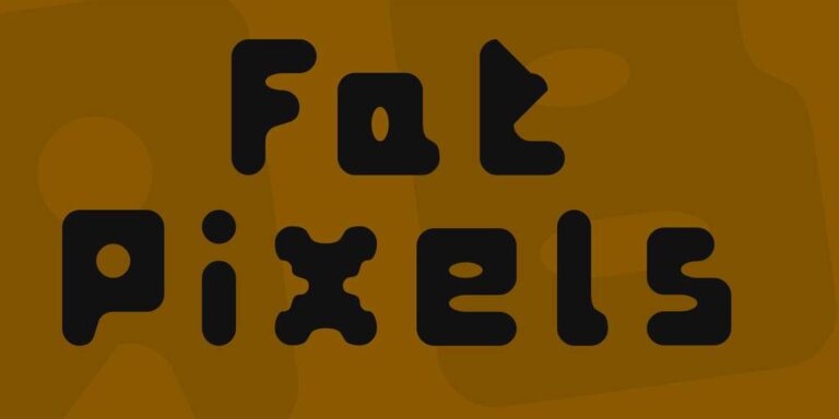 Read more about the article Fat Pixels Font