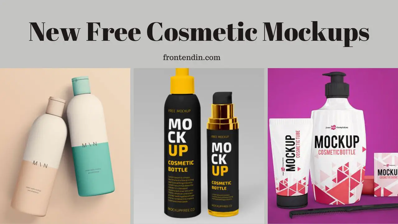 New Free Cosmetic Mockups
