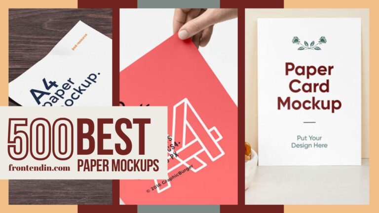 500+ Free Paper Mockups for Any Purpose: Branding, Marketing, Design