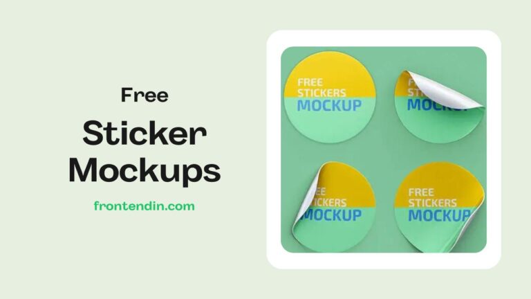 50+ Free Sticker Mockups: Perfect for Your Next Design Project