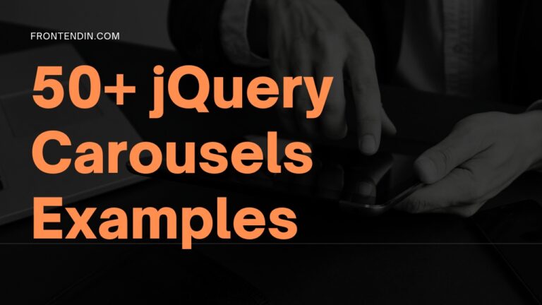50+ jQuery Carousels Examples for Developers