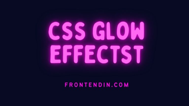 css glow effects