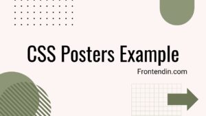 30+ CSS Posters Example With Demo And code