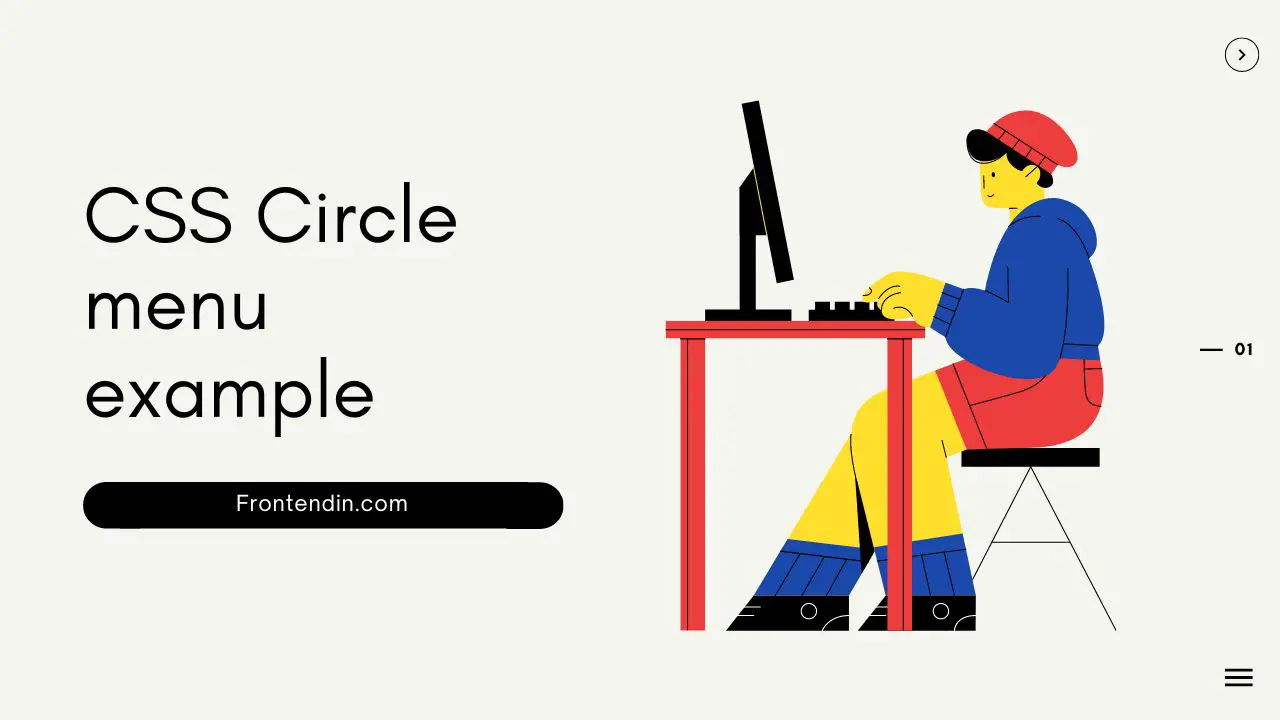 CSS Circle menu example